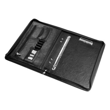 Aktówka PANTAPLAST A4 bez rączki czarna (RINGI)