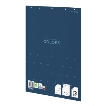 Blok flipchart TOP2000 COLORS 64/90 krata 50k.