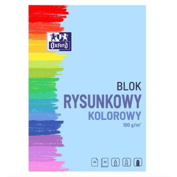 Blok rysunkowy kolor OXFORD A4/10 100g