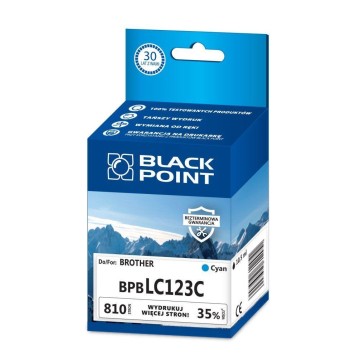 Cart. BROTHER LC 123 cyan BLACKPOINT