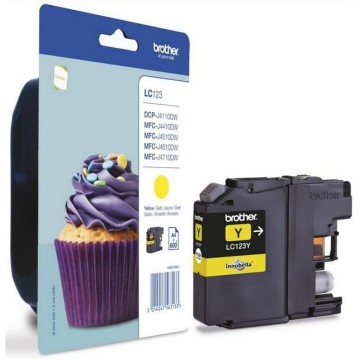 Cart. BROTHER LC 123 yellow oryg.