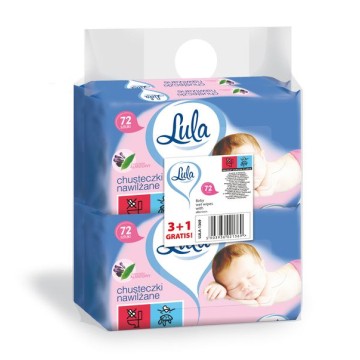 Chusteczki nawilżane LULA [4x72] ALANTOINA