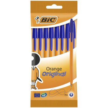 Długopisy BIC ORANGE niebieskie [8]
