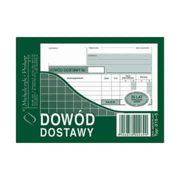 Druk- Dowód dostawy A6 MIPRO