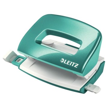 Dziurkacz LEITZ 5060 MINI (10k) turkusowy metalik