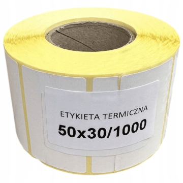 Etykiety na rolce termiczne 50/30 [1000]