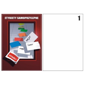 Etykiety samop. A4 EMEKO [100] 210/297 żółte