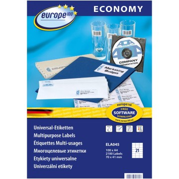 Etykiety samop. A4 EUROPE [100] 70/41