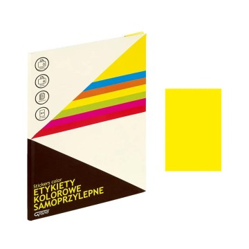 Etykiety samop. A4 GRAND [25] żółte