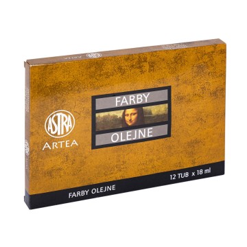 Farby olejne ASTRA 18ml [12] zestaw nr 2