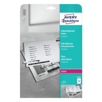 Folia samoprzylepna A4 AVERY LASER [25] matowa