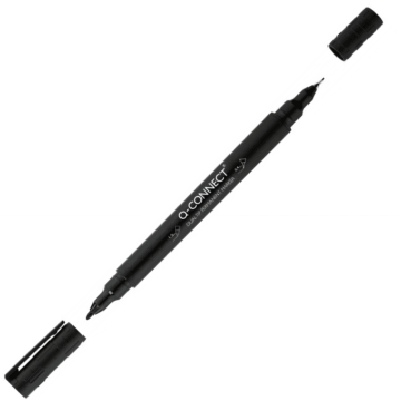 Foliopis dwustronny Q-CONNECT 0,4/1,0 czarny