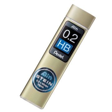 Grafity PENTEL AINSTEIN 0,2 HB wzmocnione (fiolka)