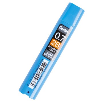 Grafity PENTEL AINSTEIN 0,7 2B wzmocnione (fiolka)