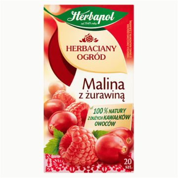 Herbata HERBAPOL [20] malina z żurawiną