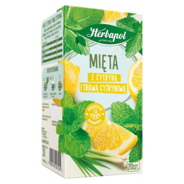 Herbata HERBAPOL [20] mięta z cytryną i trawą cytr