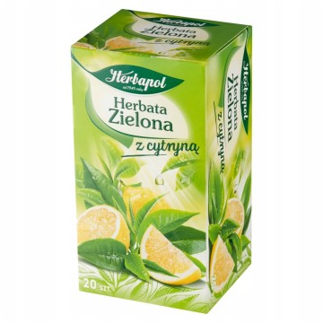 Herbata HERBAPOL [20] zielona z cytryną