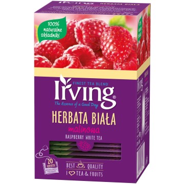 Herbata IRVING [20] biała malinowa