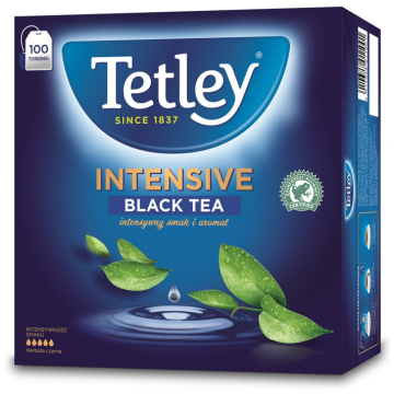 Herbata TETLEY [100] czarna INTENSIVE (zawieszka)