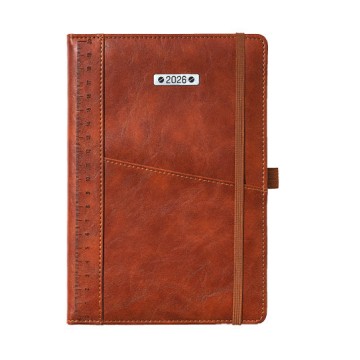 Kalendarz ks. 2026 A5 JOTAN TECHBOOK G (D) brązowy