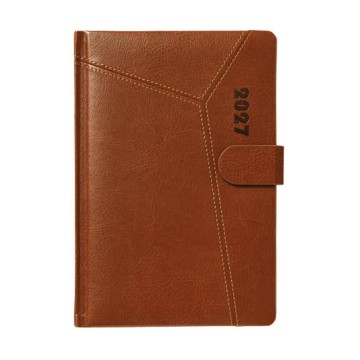 Kalendarz ks. 2027 A5 JOTAN TECHBOOK G (D) brązowy