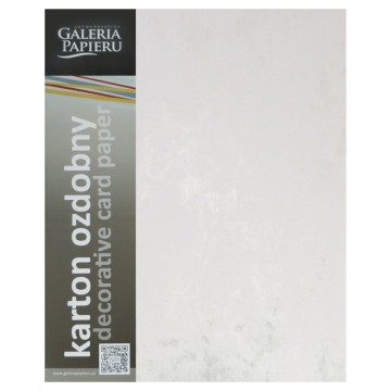 Kartony ozdobne MARMUR srebrne [20]