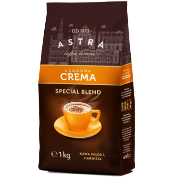 Kawa ziarnista ASTRA CREMA łagodna 1kg