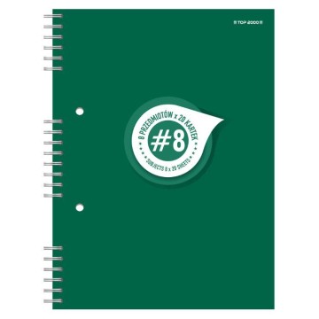 Kołozeszyt B5 160k TOP2000 STUDENTBOOK 8 reg EOL