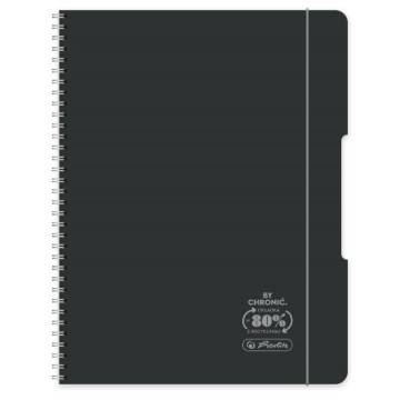 Kołozeszyt HERLITZ ECO PP COLORS A5 80k czarny