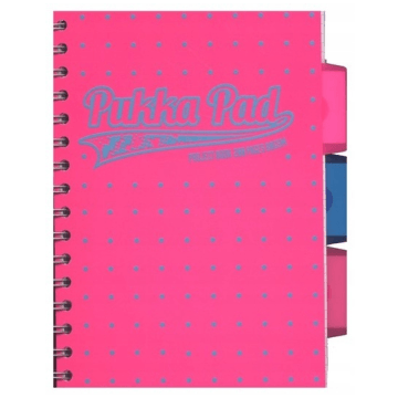 Kołozeszyt PUKKA PAD NEON DOTS A5 różowy
