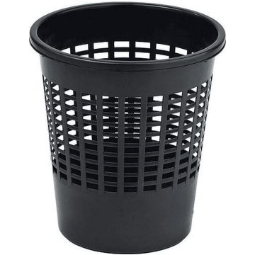 Kosz na śmieci 10L CURVER czarny ażurowy