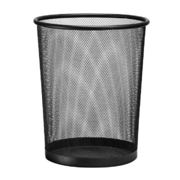 Kosz na śmieci D.RECT metalowy 19L czarny
