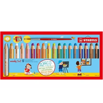 Kredki akwarelowe STABILO WOODY [18]