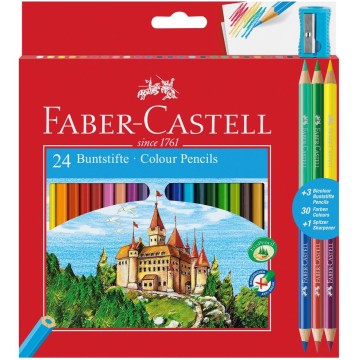 Kredki ołówkowe FABER CASTELL ZAMEK [24+3]