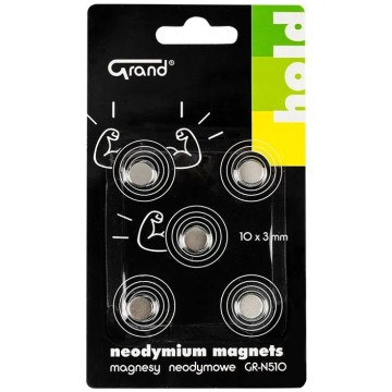 Magnesy neodymowe ogrągłe GR-N510 10mm GRAND [5]