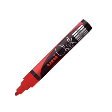 Marker kredowy UNI PWE-5M CHALK 2,5 czerwony
