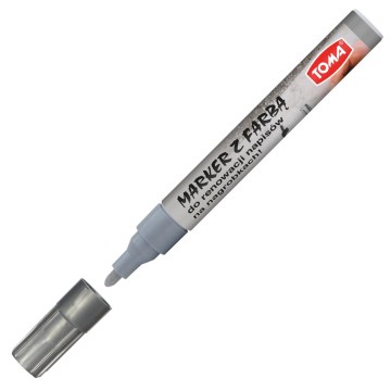 Marker olejowy do nagrobków TOMA srebrny