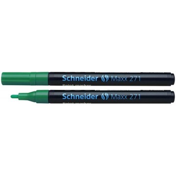 Marker olejowy SCHNEIDER 271 zielony 1-2mm okr.