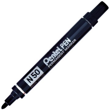 Marker permanentny PENTEL N-50 okrągły czarny