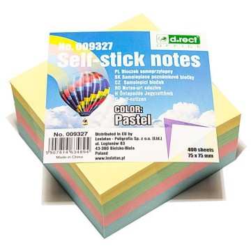 Notes samop. D.RECT 76/76 PASTEL MIX 400k.