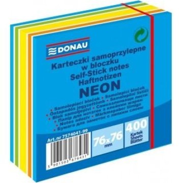 Notes samop. DONAU 76/76 400k. NEON PASTEL nieb