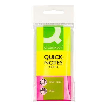 Notesy samop. Q-CONNECT 38/51 NEON [3x50k] mix