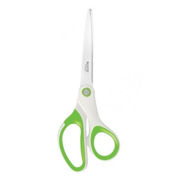 Nożyczki LEITZ 20,5cm tytanowe białe z zielonym