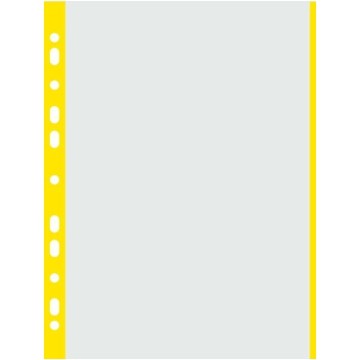 Obwoluty kolor brzeg A4 DONAU [100] ŻÓŁTY