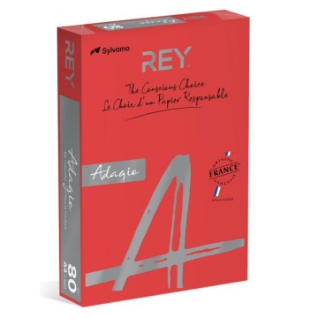 Papier kolor A4 80g REY ADAGIO 22 czerwony intens