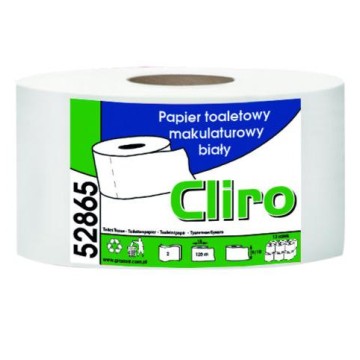 Papier toalet. JUMBO makulatCLIRO 135m biała [12]