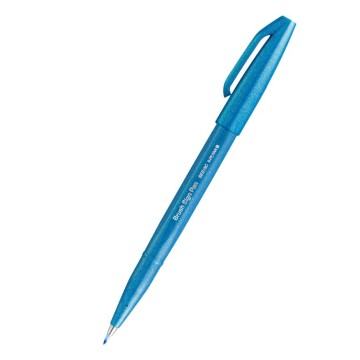 Pisak PENTEL do LETTERINGU błękitny