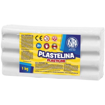 Plastelina ASTRA 1kg biała