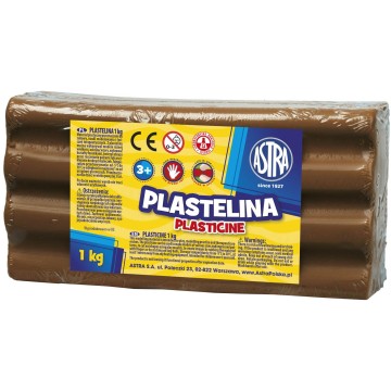 Plastelina ASTRA 1kg brązowa