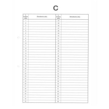 Przekładki do akt osobowych C [10] BB